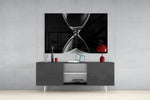 Hourglass Glass Wall Art.