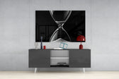 Hourglass Glass Wall Art.