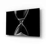 Monochrome-still-life panel bringing moody drama to a contemporary office
