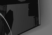 Hourglass Time panel catching window light to reveal its tactile flow