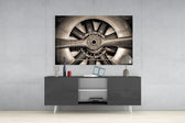 Propeller Glass Wall Art.