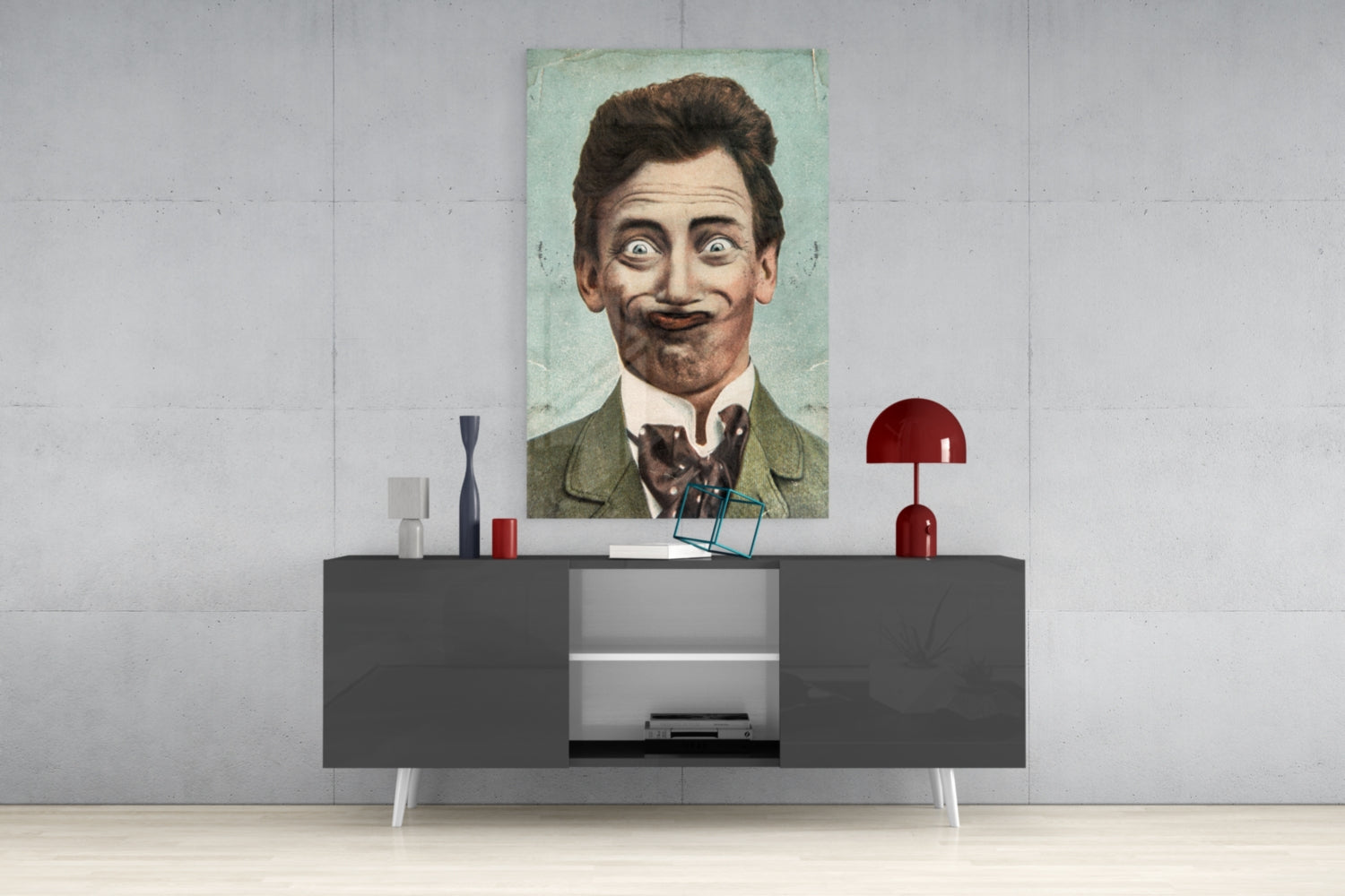 Gentleman Glass Wall Art.