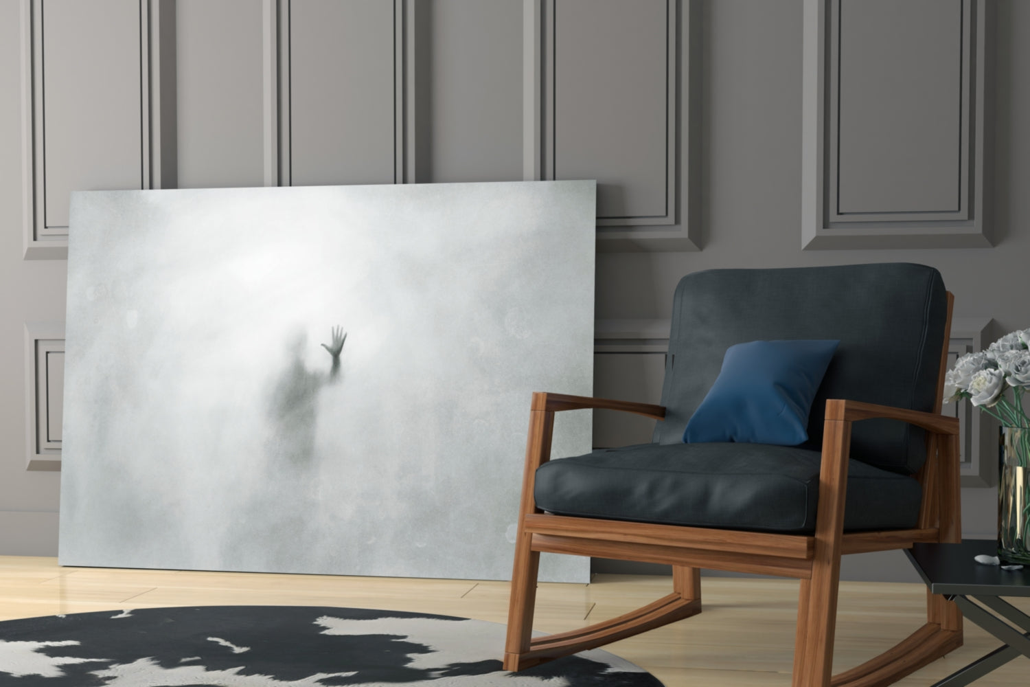 Despair Glass Wall Art.