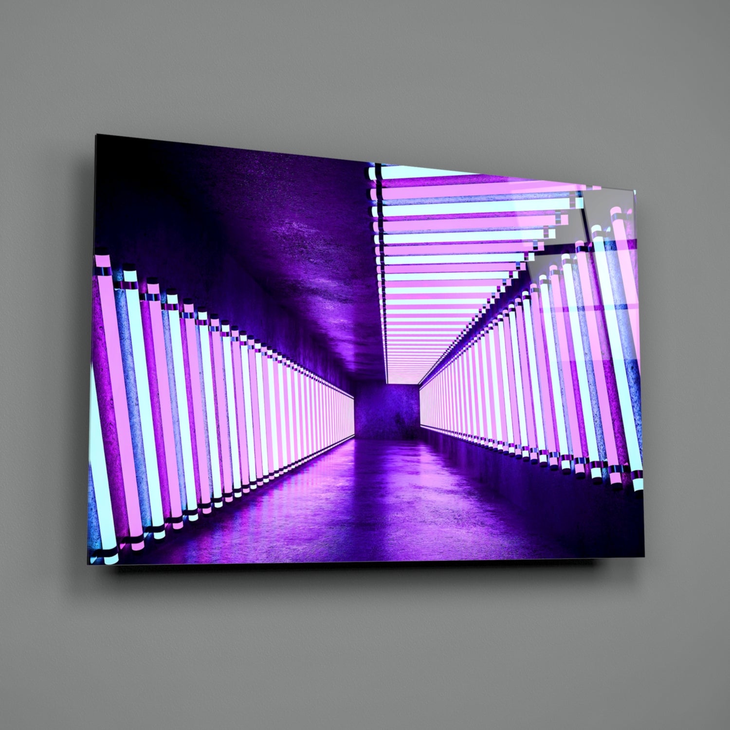 Neon Glass Wall Art.