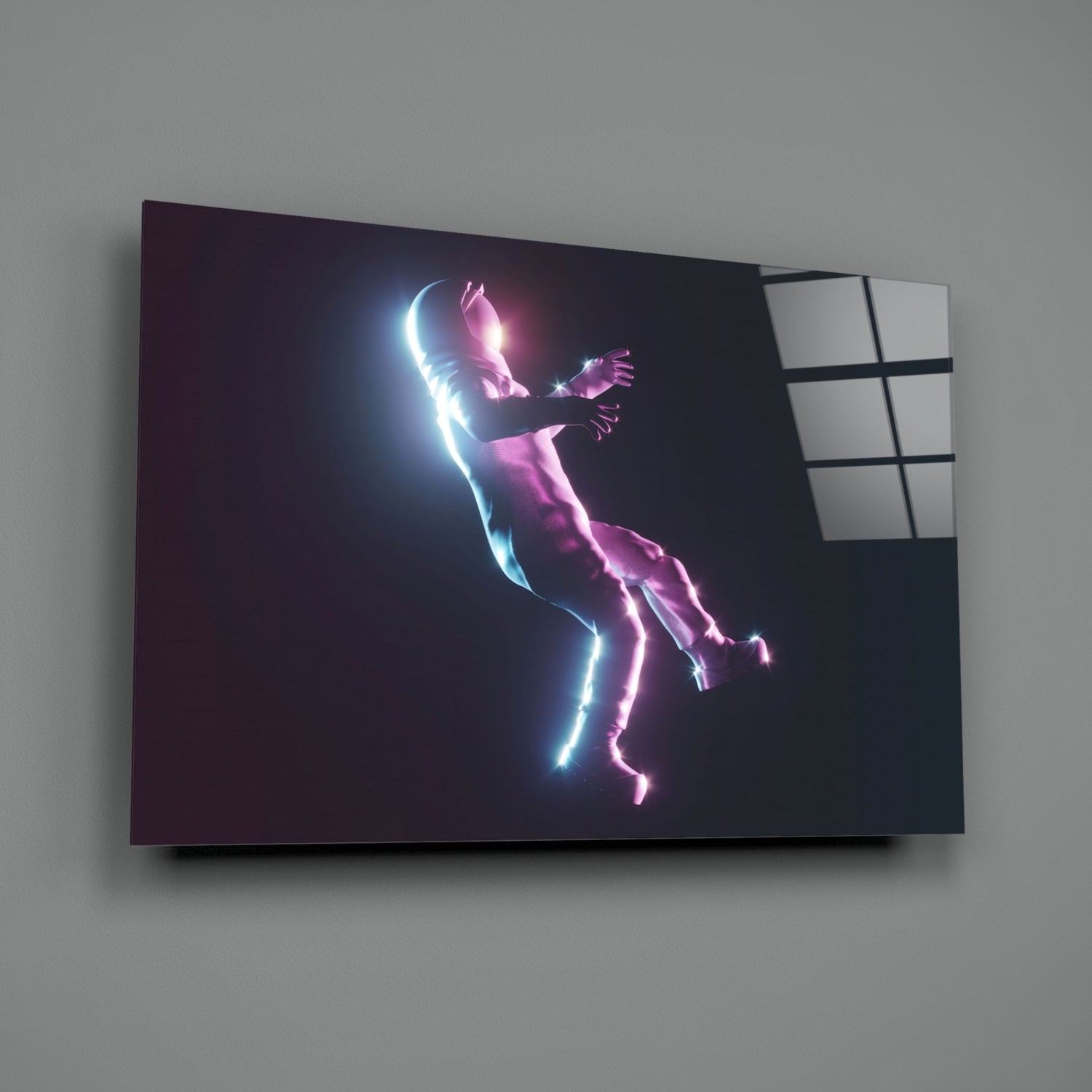 Astronaut Glass Wall Art.