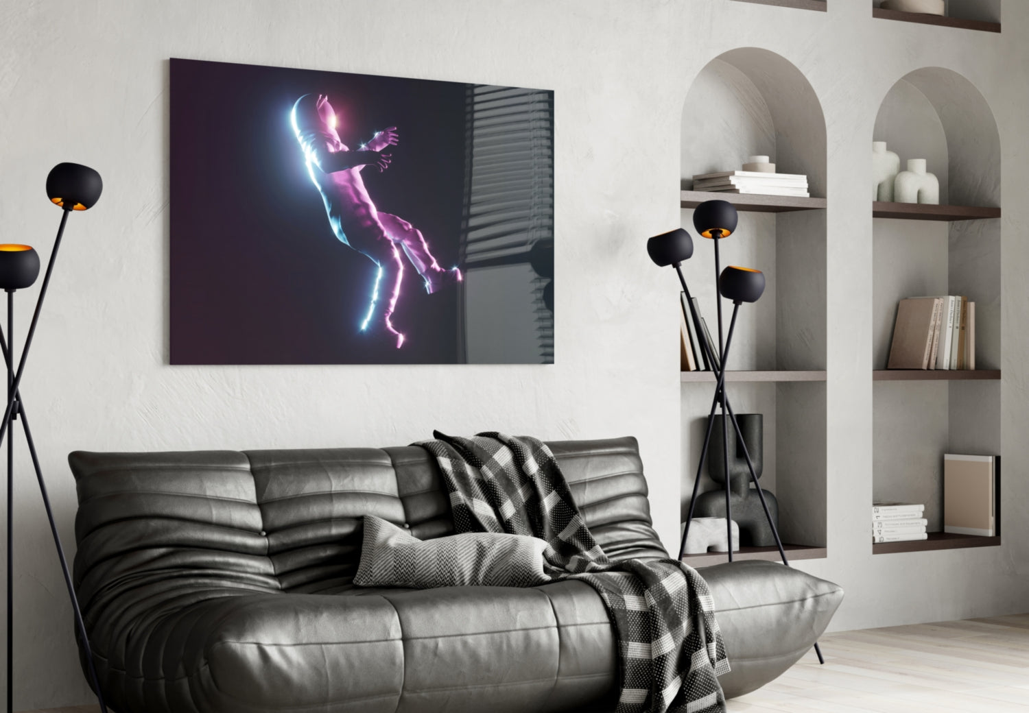 Astronaut Glass Wall Art.