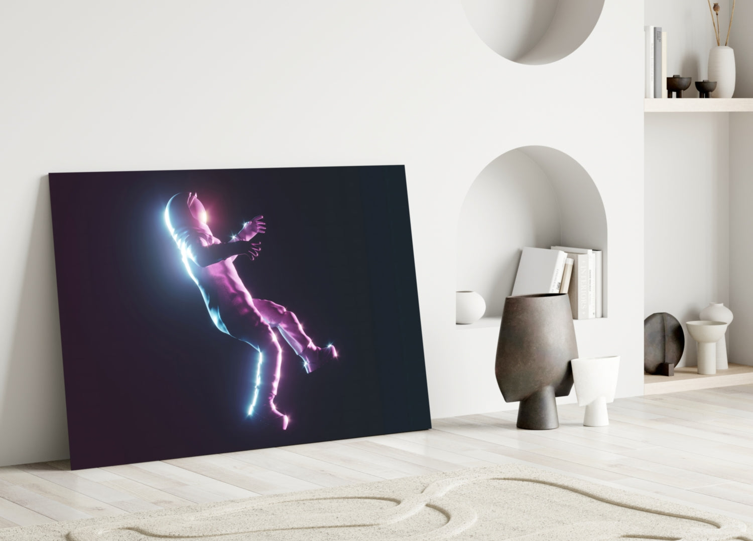 Astronaut Glass Wall Art.