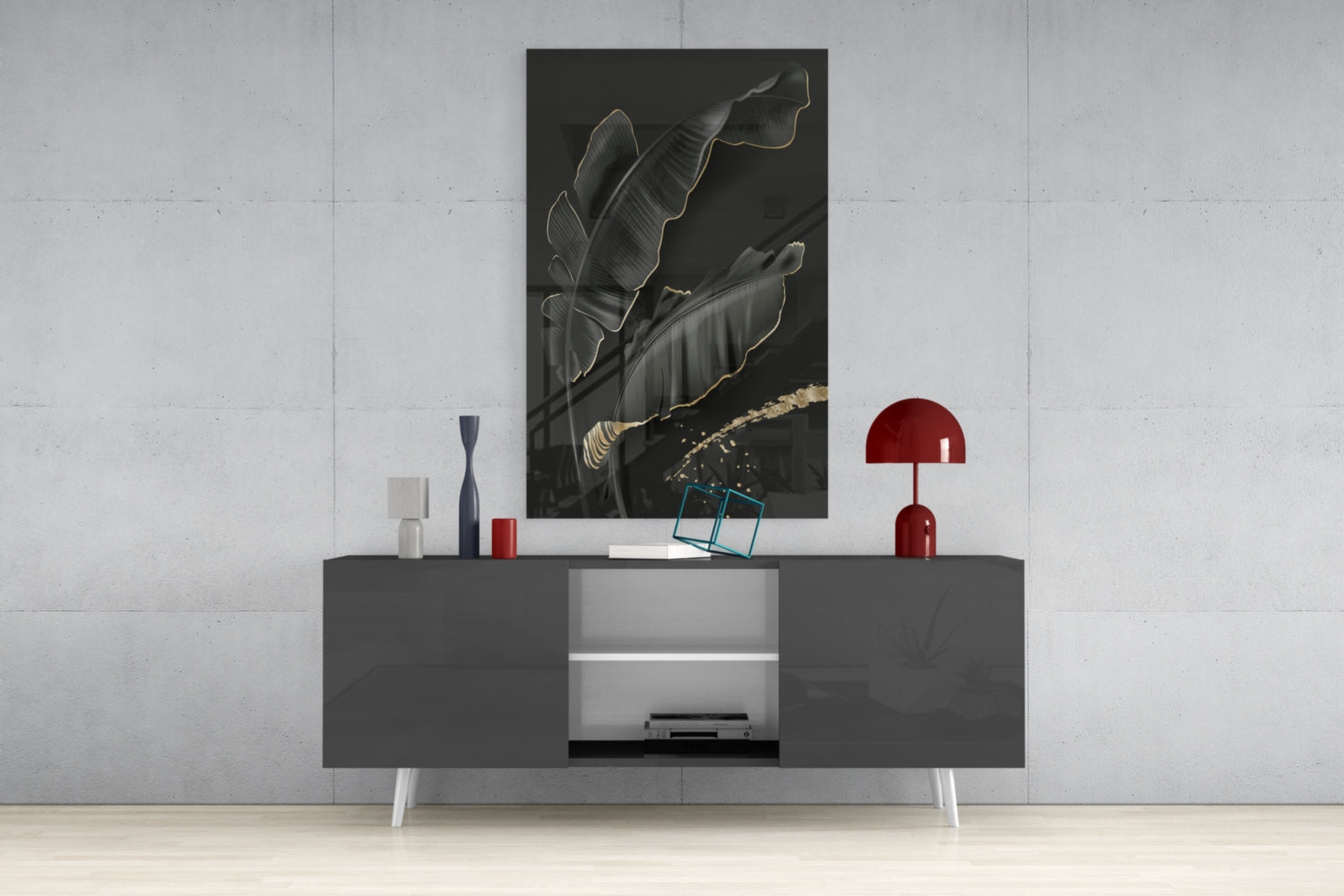 Leaf Glass Wall Art.