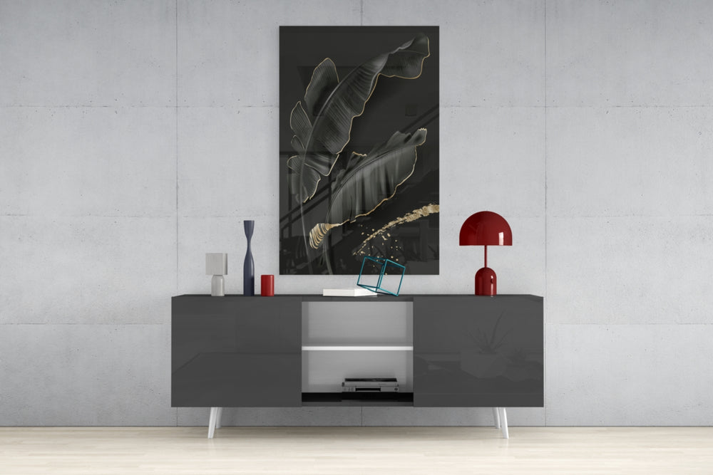 Leaf Glass Wall Art.