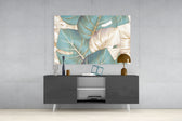 Leaves Glass Wall Art.