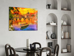 St. Peter's Basilica glass print enhancing a restaurant with cinematic drama