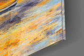 Landscape panel catching window light to reveal its luminous wash