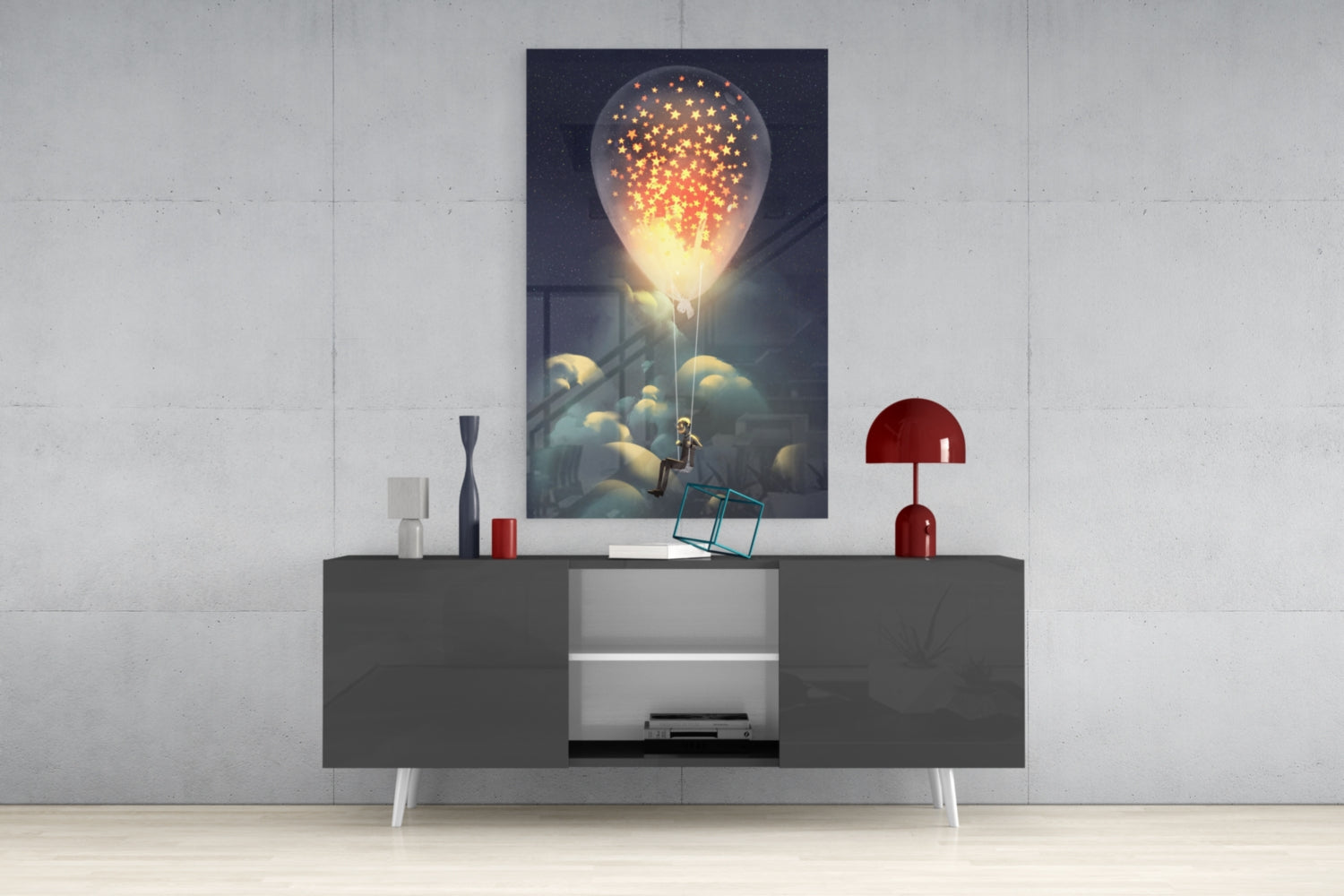 Starry Dream Glass Wall Art.