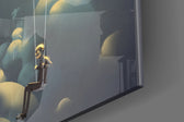 Starry Dream panel catching low light to reveal its luminous warmth