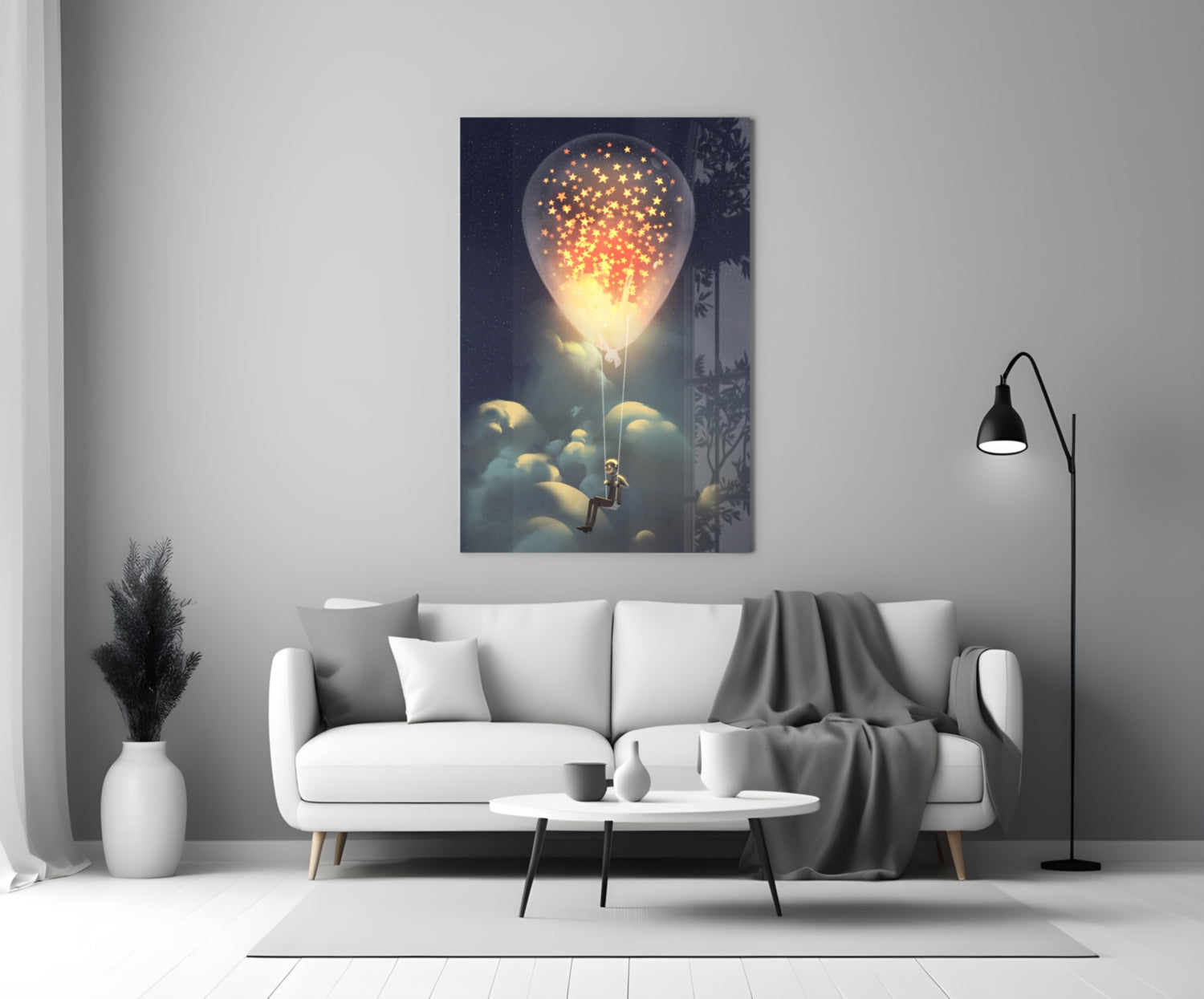 Starry Dream Glass Wall Art.