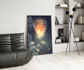 Starry Dream glass print enhancing a bedroom with cinematic calm