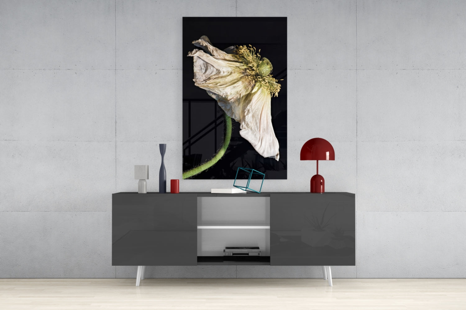 Flower Glass Wall Art.