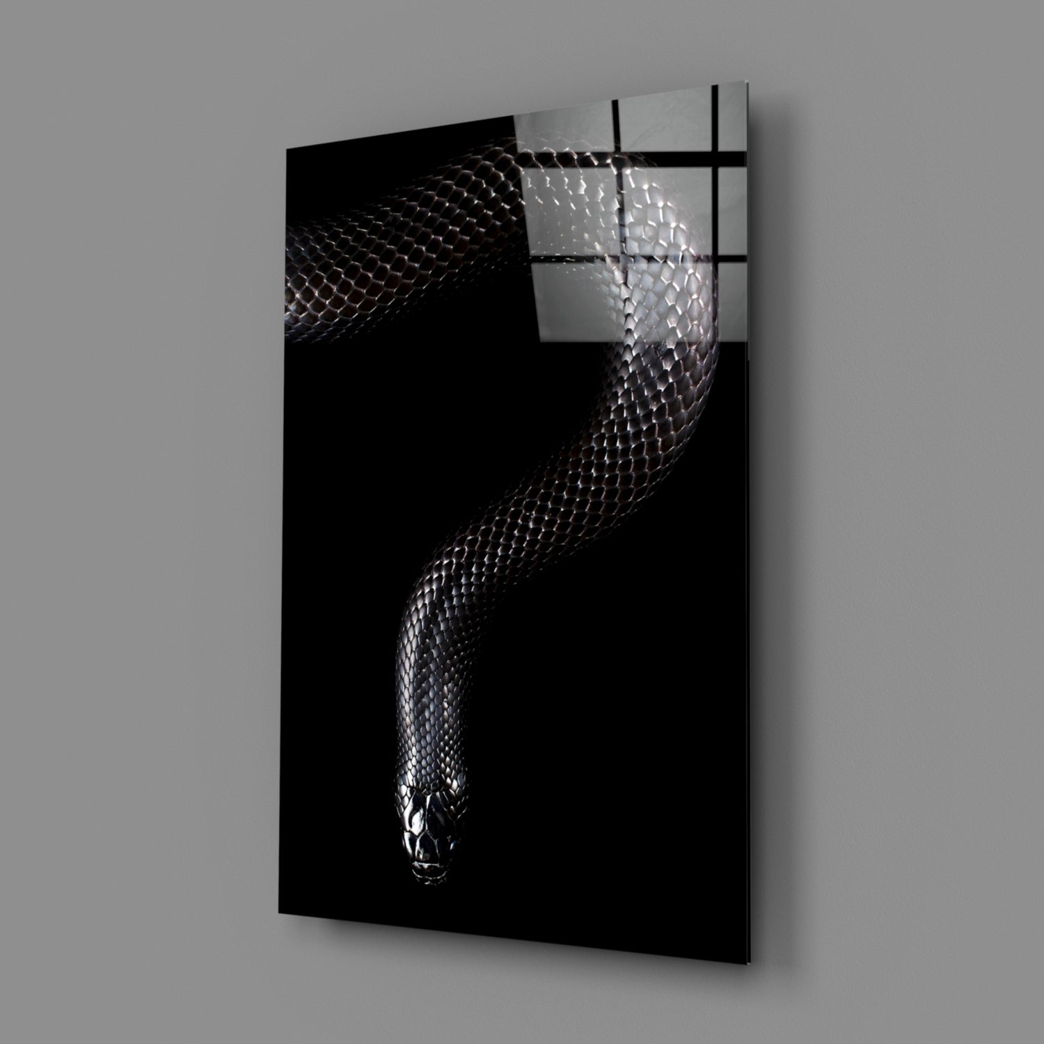 Snake Glass Wall Art.