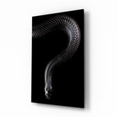 Noir-animal panel bringing bold drama to a contemporary lounge