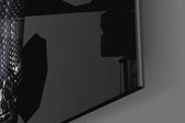 Snake panel catching low light to reveal its tonal contrast