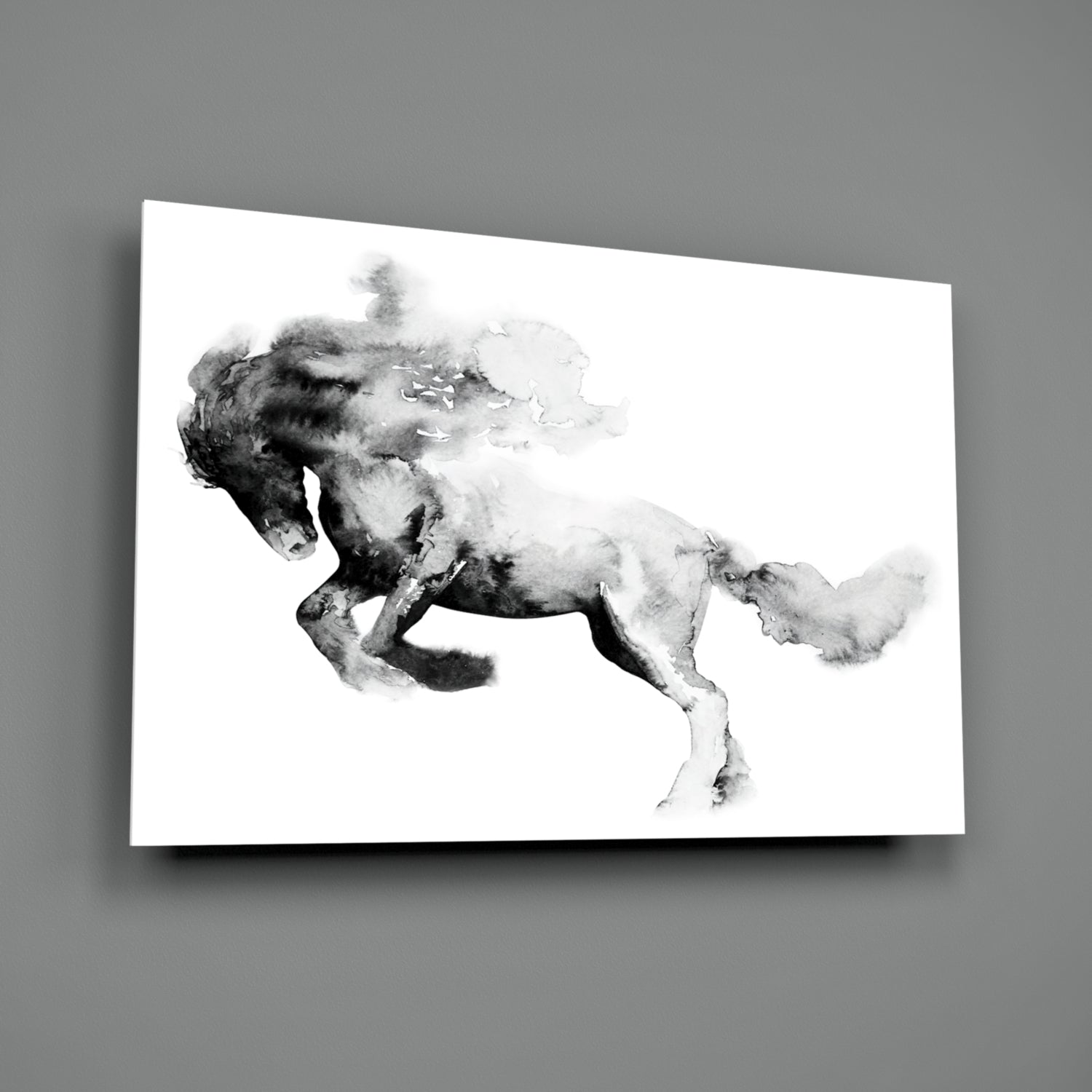 Horse Glass Wall Art.