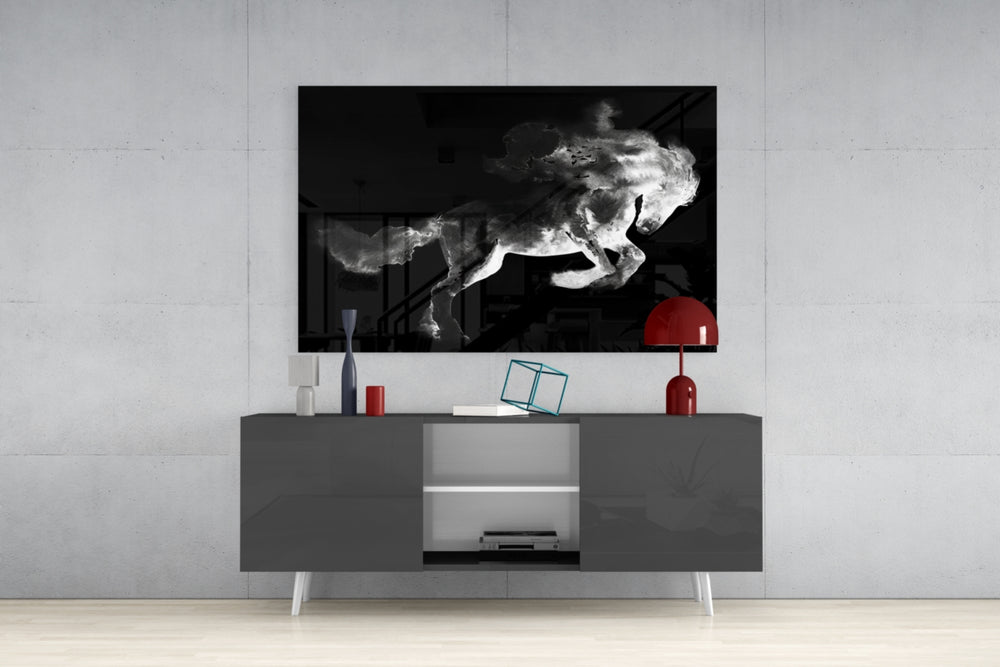 Horse Glass Wall Art.