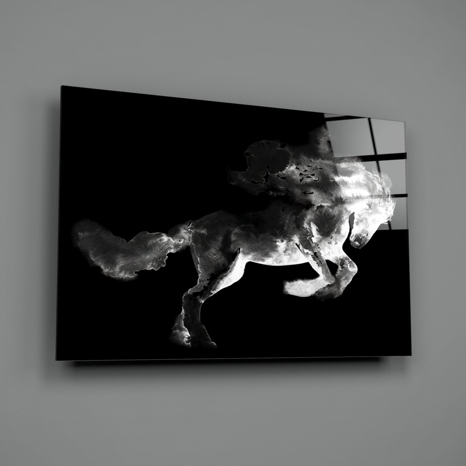 Horse Glass Wall Art.