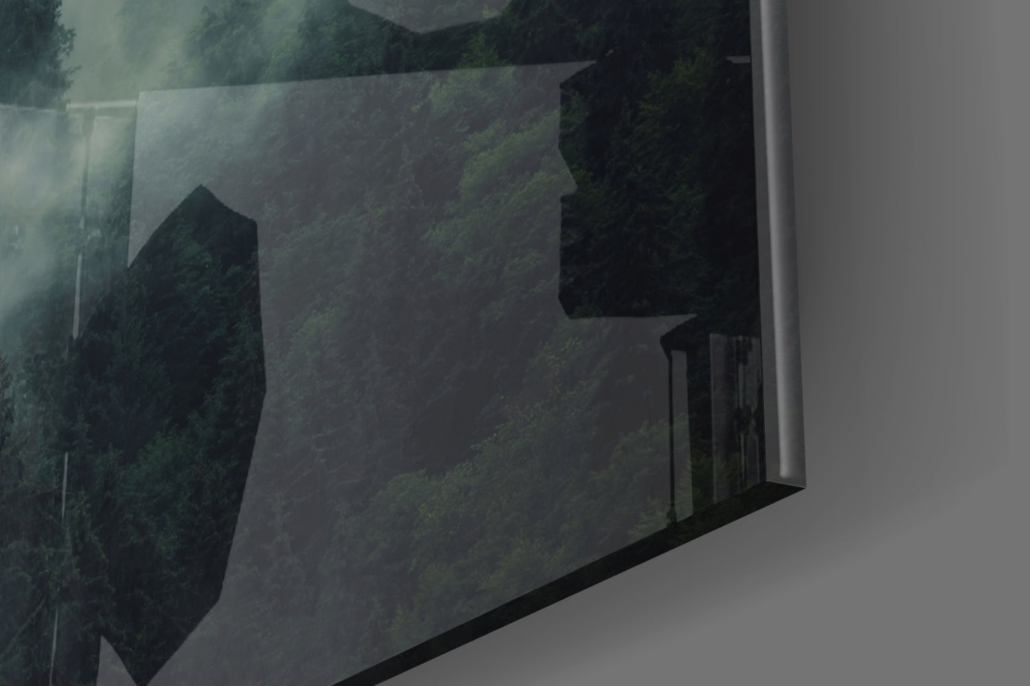 Landscape of Darkness Glass Wall Art.