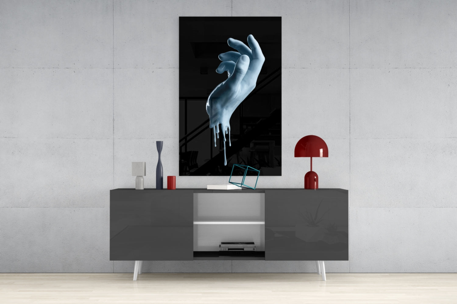 Hand Glass Wall Art.