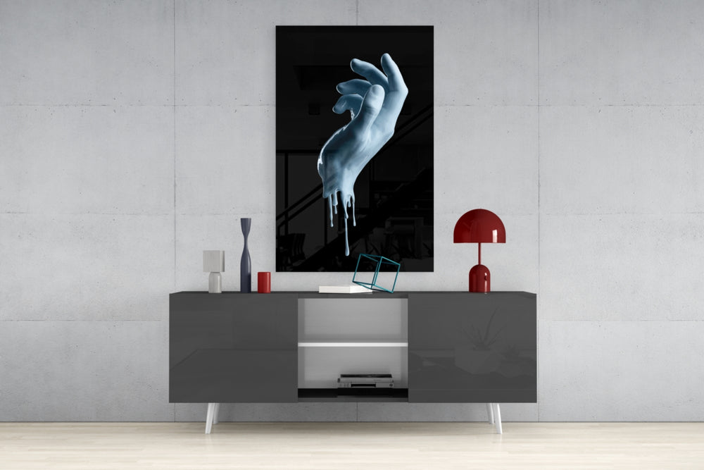 Hand Glass Wall Art.