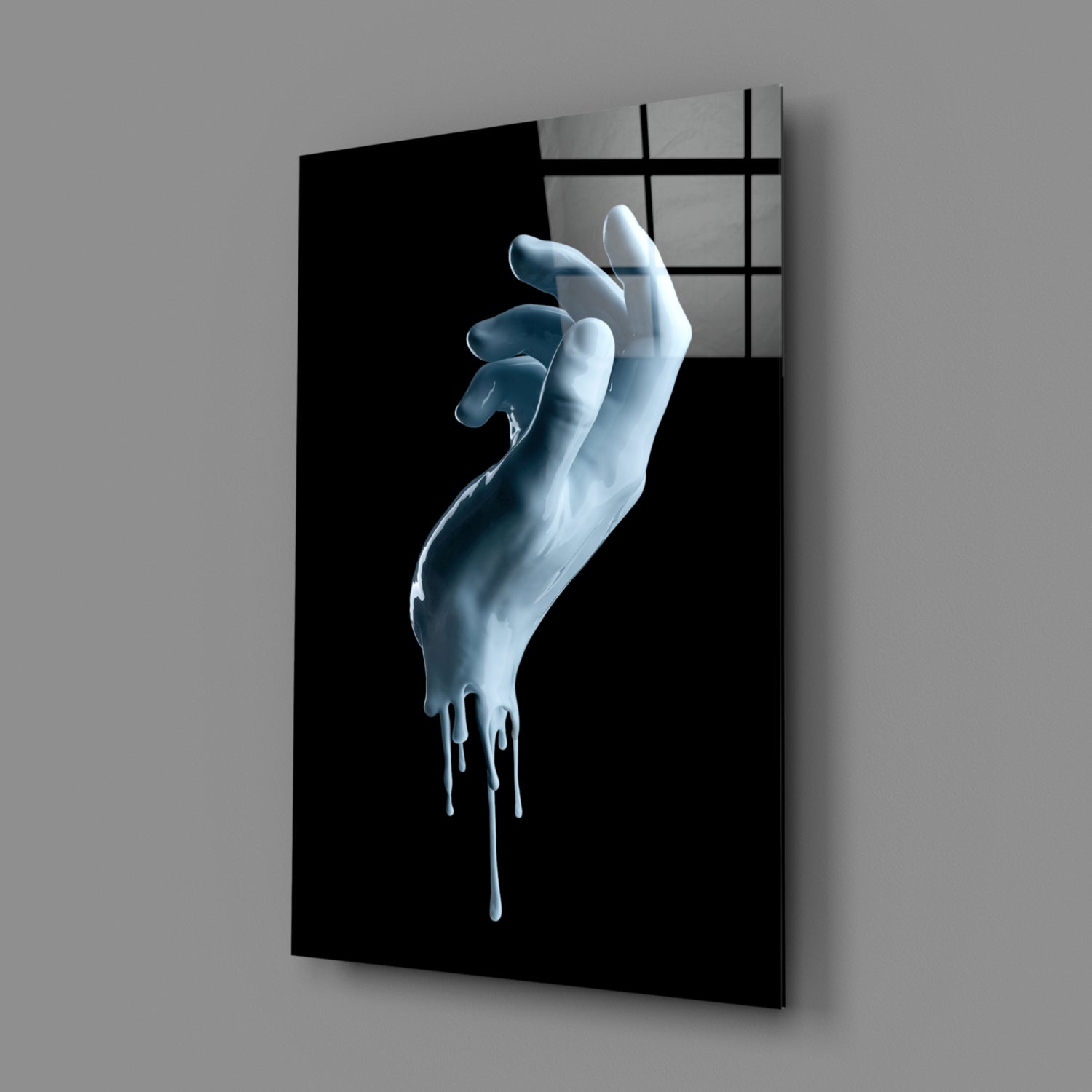 Hand Glass Wall Art.