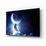 Cosmic-fantasy panel bringing dreamy wonder to a contemporary lounge