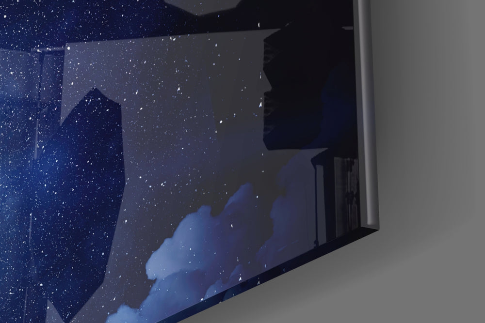 Moon Bearer panel catching low light to reveal its luminous depth
