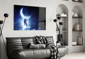 Moon Bearer panel adding editorial wonder to a gaming room