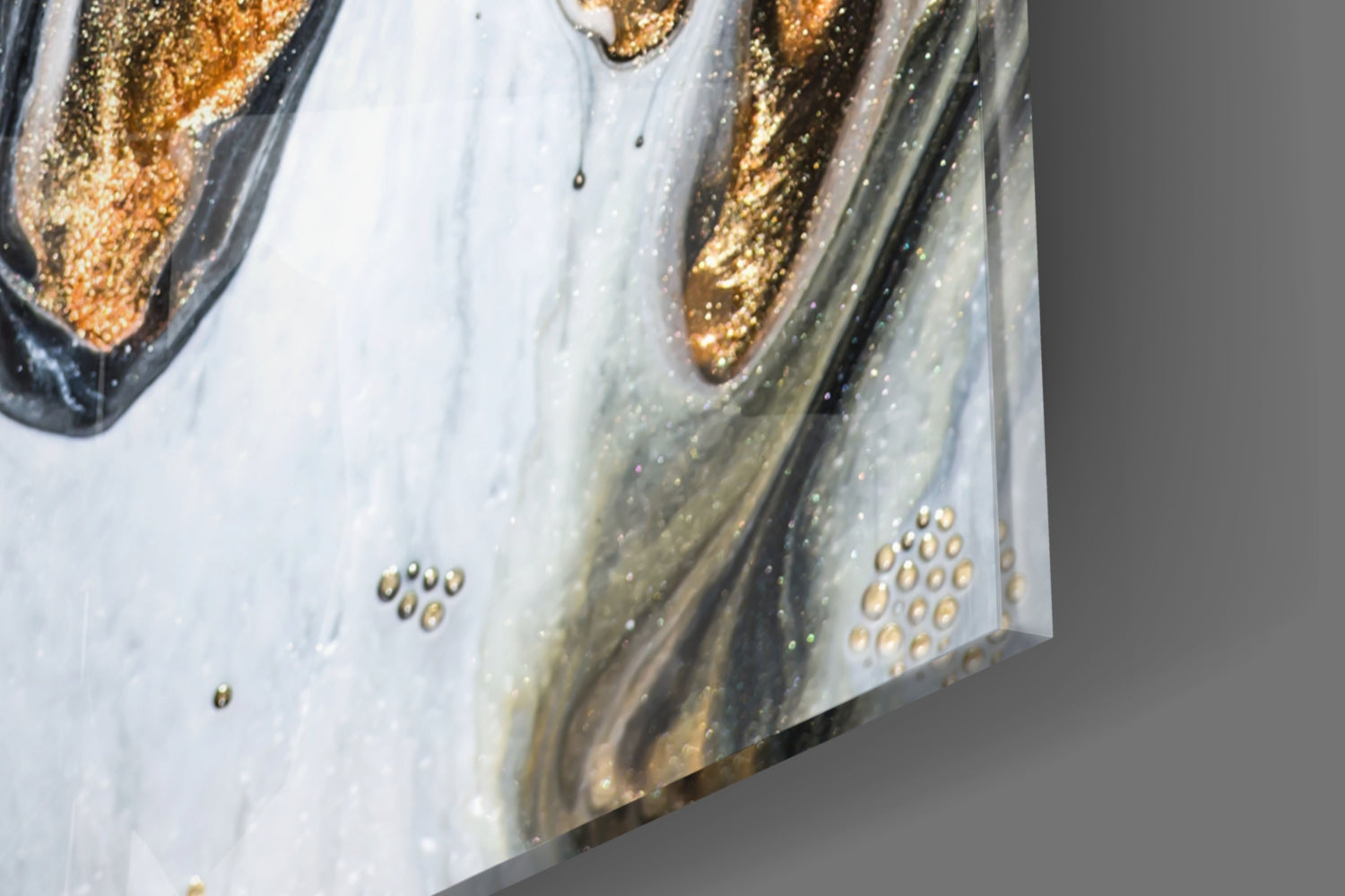 Abstract Glass Wall Art.