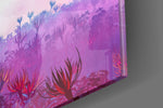 Land of Butterflies panel catching window light to reveal its electric saturation