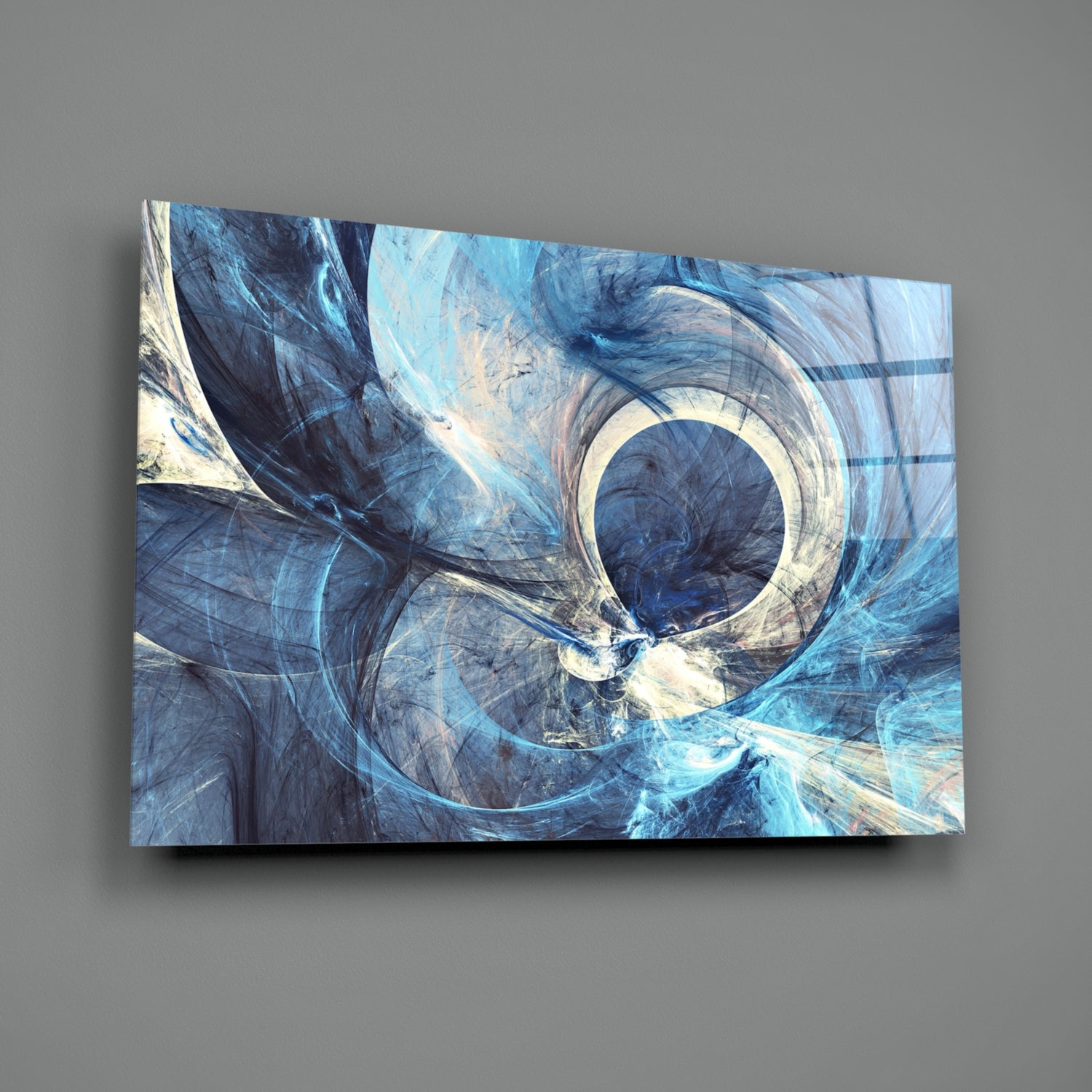 Abstract Glass Wall Art.