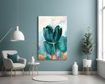 Tulip panel adding editorial calm to a bathroom