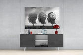 Autumn of Thoughts Glass Wall Art.