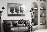 Autumn of Thoughts panel adding editorial mood to a living room
