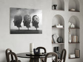 Autumn of Thoughts glass print enhancing an office with cinematic calm