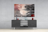 Abstract Glass Wall Art.