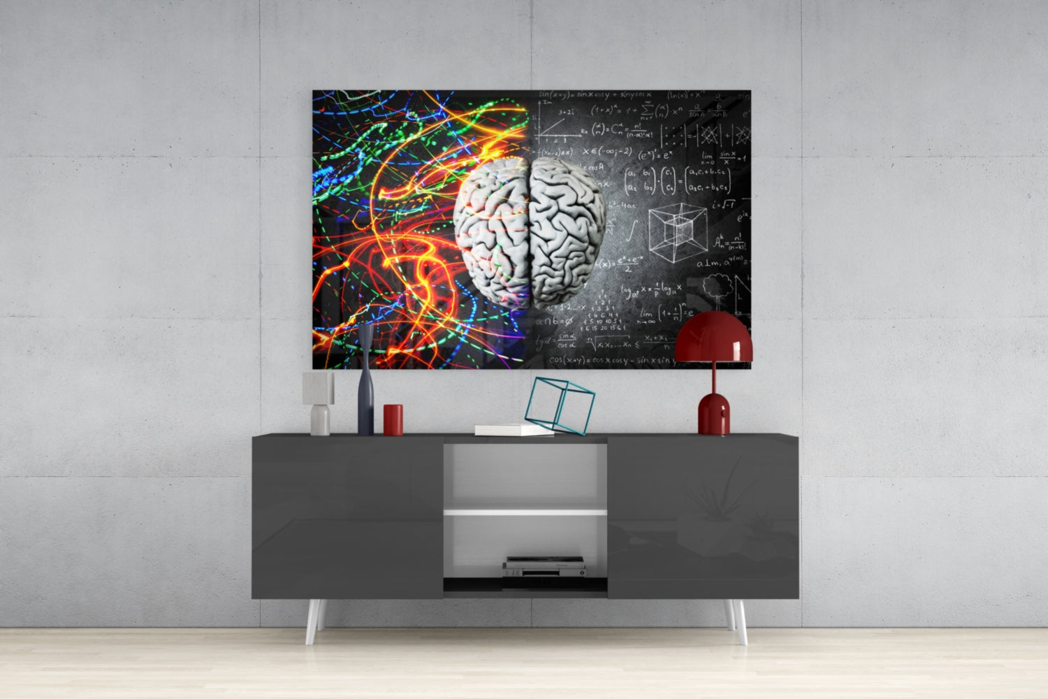 Brain Glass Wall Art.