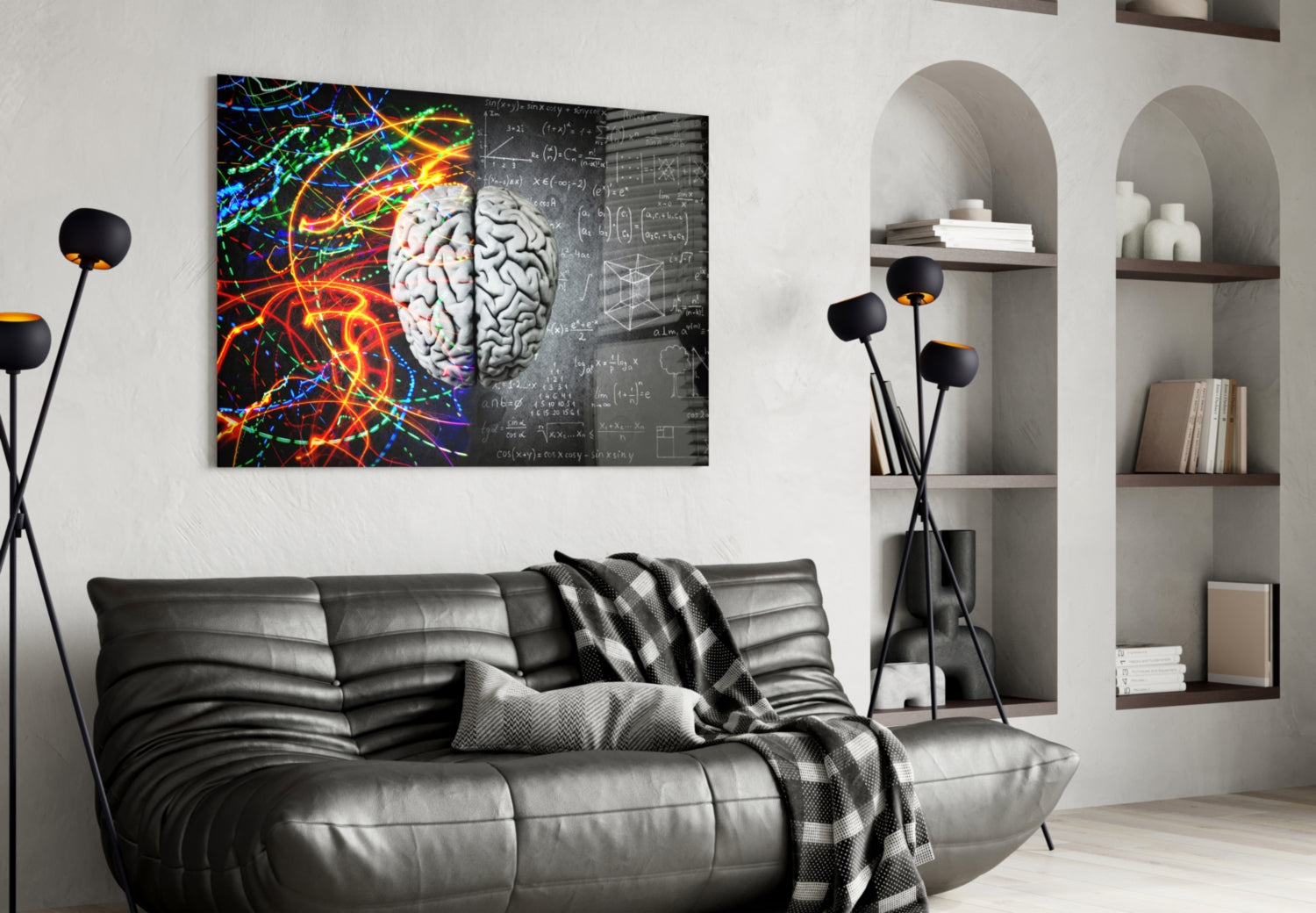 Brain Glass Wall Art.