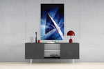Abstract Glass Wall Art.