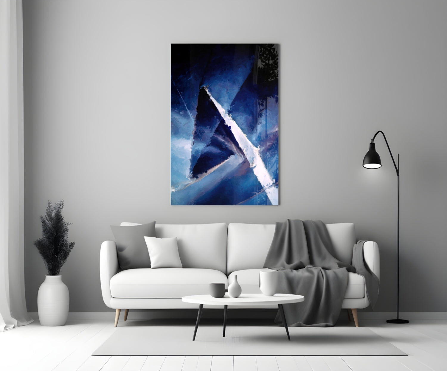 Abstract Glass Wall Art.