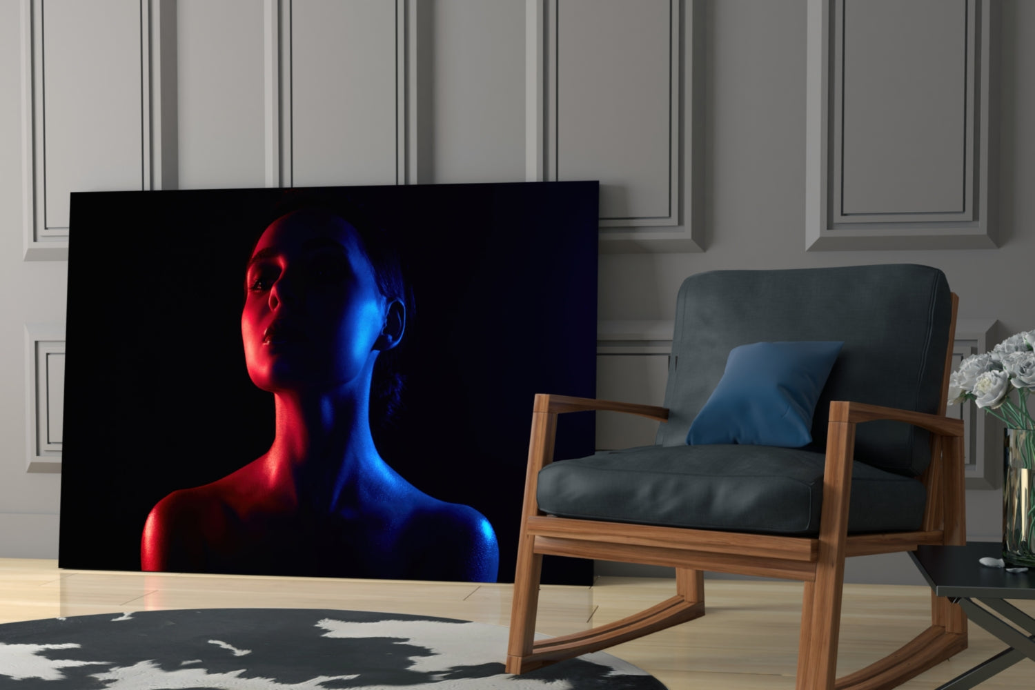 Women's Glass Wall Art.