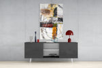 Abstract Glass Wall Art.