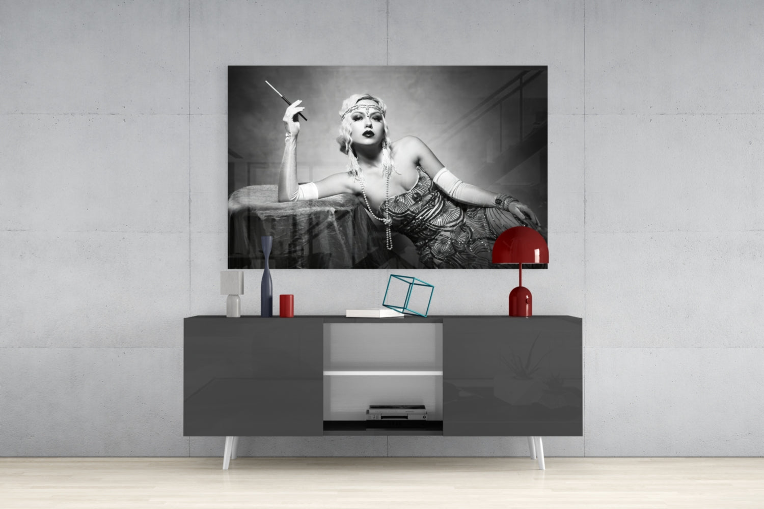 Roaring 20s Glass Wall Art.