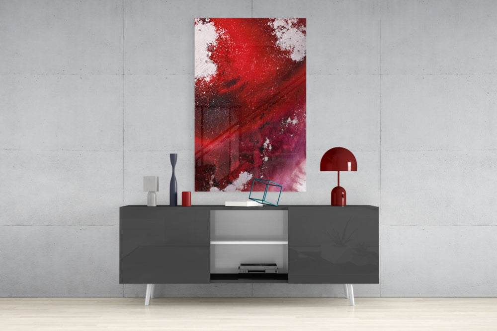 Colors of Abstraction Glass Wall Art.